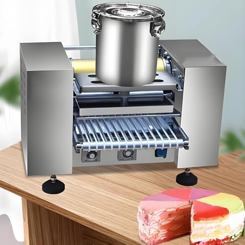 Commercial Crepe Maker Machine with Control Panel - 8-inch Electric Pancake Maker for Bakeries, Restaurants & Cake Shops - Pure Copper Motor & Automatic Heat Dissipation