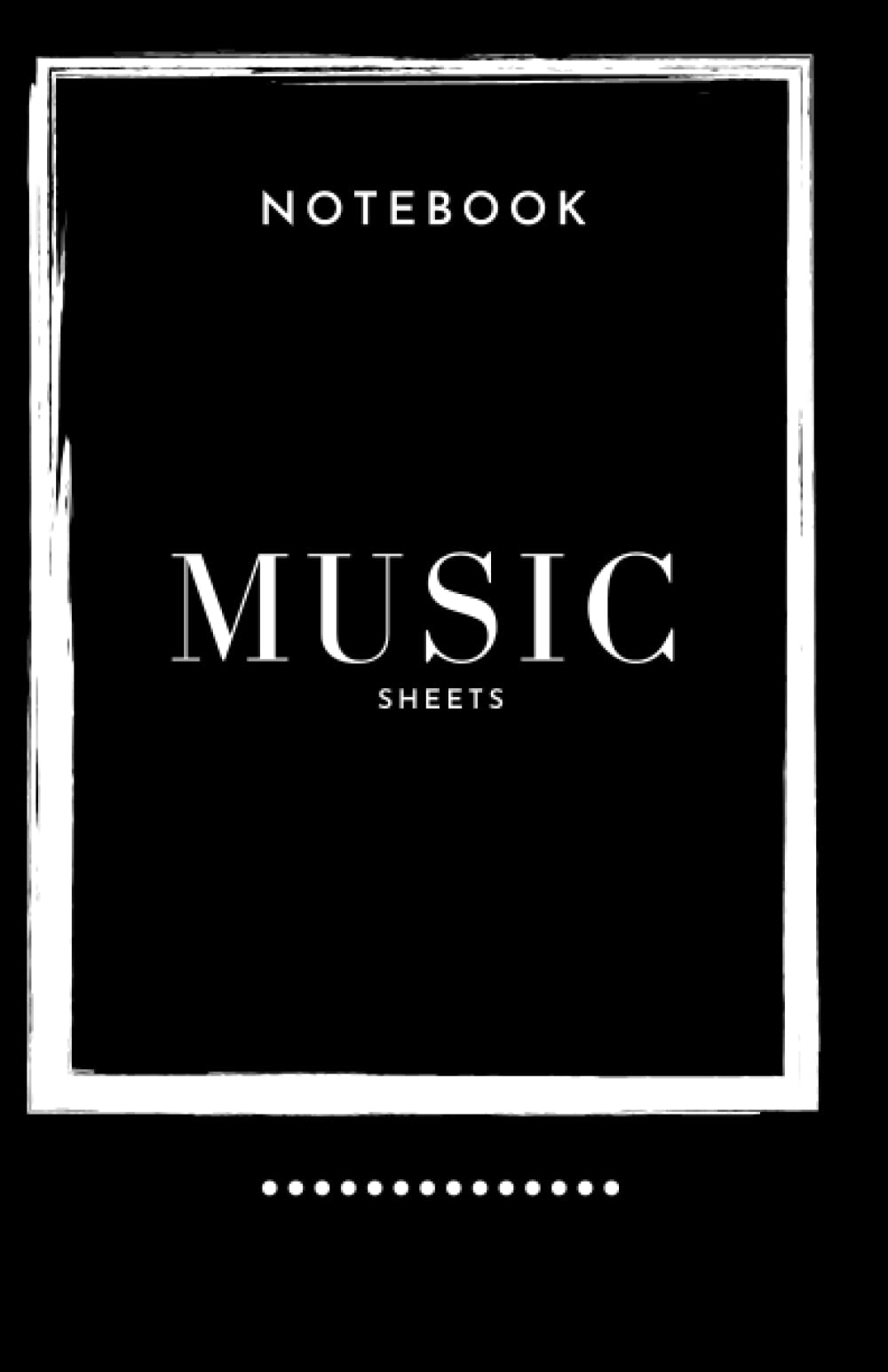 MUSIC NOTEBOOK with 120 pages with the size of 8.5× 5.5