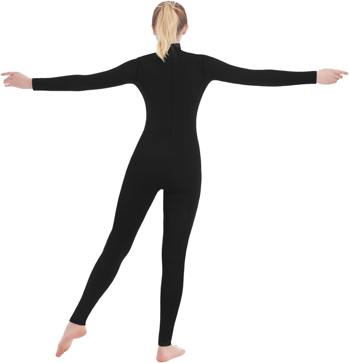 SUPRNOWA Full Body Unitard Turtleneck Spandex Footed/Footless Long Sleeve Unisex - Image 2