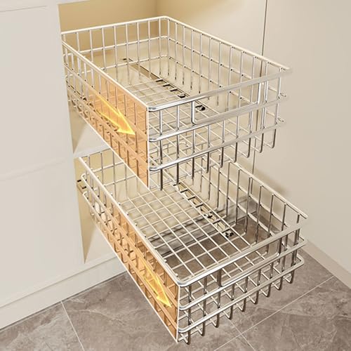 Organizador extraíble para armarios de cocina que aprovecha al máximo el espacio útil 2
