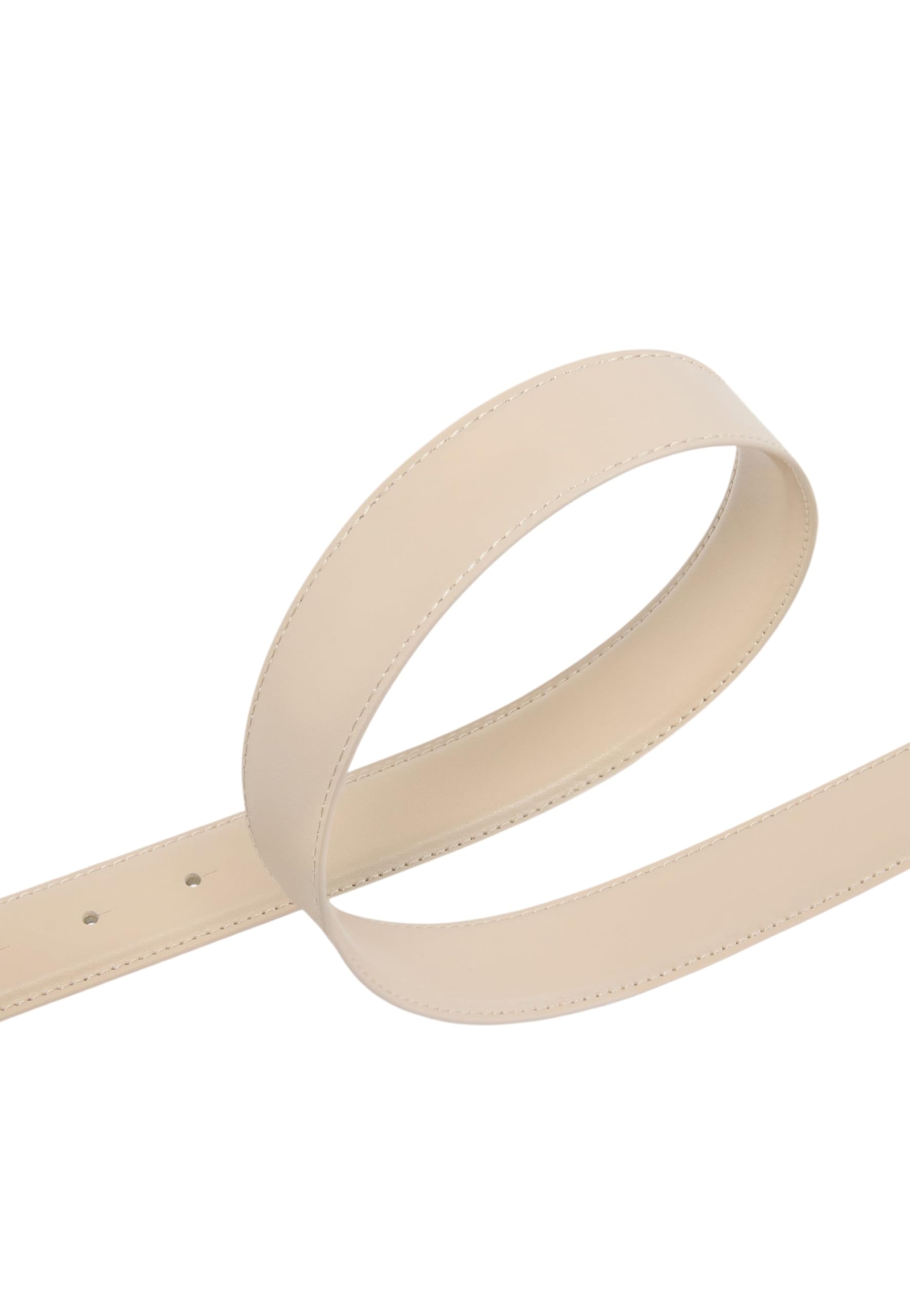 Pinko Ceinture Love Birds en cuir doux main soie beige pour femme