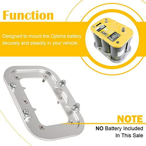 Aluminum Battery Pallet Trunk Battery Hold Down Mount Bracket Relocation Box For Optima Racing Race Mount Battery Tray Red Yellow Blue Top 34 34/78 D34 D34/78 34M D34M #TOP2