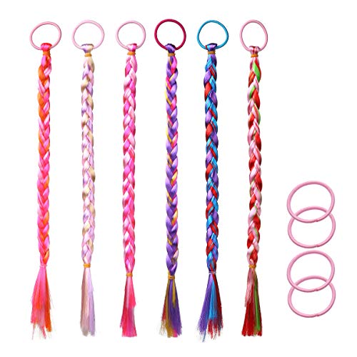 6 Packs Braiding Hair Extensions Jumbo Braids Synthetic Braiding Hair Hair Extension for Twist Braiding Hair for girls and women,17 inches 6 colors