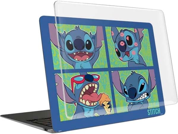 Skinit Laptop Case Plus Skin Compatible with MacBook Air 15in (2023) - Officially Licensed Disney Lilo and Stitch Personalities Moods Design
