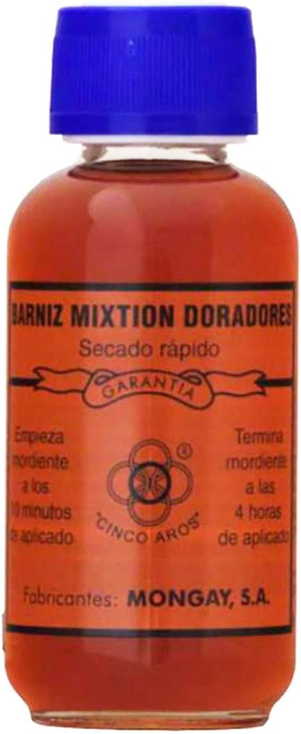 Mongay – Cinco Aros Mixtión Gold Varnish, Fast Drying 125 ml
