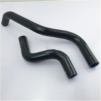 Silicone Radiator Hose Compatible With EP91 V-TYPE 4E-FTE 96-99 RED/BLUE/BLACKK8-149 BLACK
