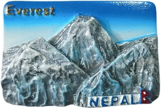Nepal 3D Everest Fridge Magnet Souvenir Gift,Resin Handmade Nepal Refrigerator Magnet Home & Kitchen Decoration Collection