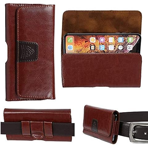 Gorilla Tech Brown Leather Belt Pouch Case for Xiaomi Cover