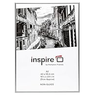 Sleek Modern Appeal; brushed satin aluminium frame adds a contemporary touch; ideal for displaying certificates or artwork in offices, studios, or living spaces; enhances any décor with its elegant silver finish Lightweight and Safe; acrylic non-glas...