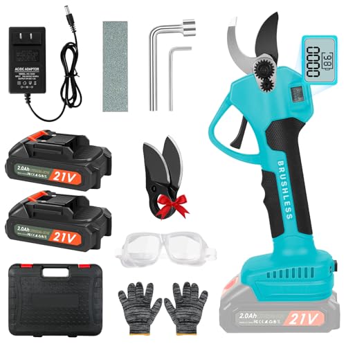 Electric Pruning Shears Cordless Pruner Shears 1.6 Inch Cutting Diameter with 2 * 2Ah Battery...
