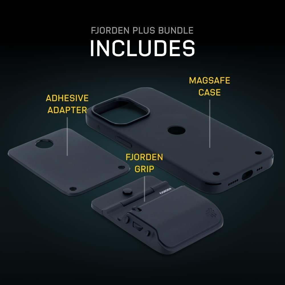 FJORDEN Plus Bundle per iPhone 16 Pro - Include impugnatura per fotocamera Fjorden e custodia per telefono (compatibile MagSafe) - Scatta come un professionista con il tuo iPhone