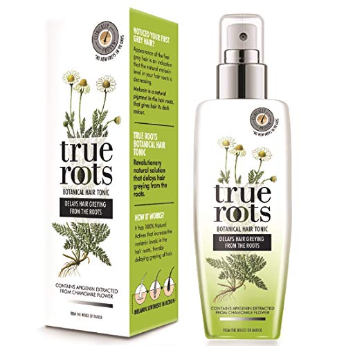 True Roots Botanical Hair Tonique cheveux grisonnants 150ml elixir capillaire anti-âge précieux