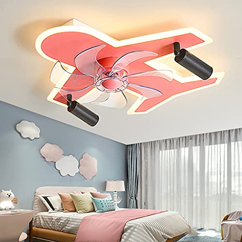 Ventilateur de plafond LED avec éclairage et télécommande pour salon moderne - 4