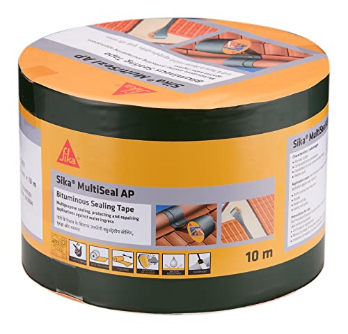Image of SIKA - Multipurpose self-adhesive duct tape - MultiSeal AP - For concrete, metal, clay, tiles and wood - Easy to use - 10 cm x 10 m - Grey