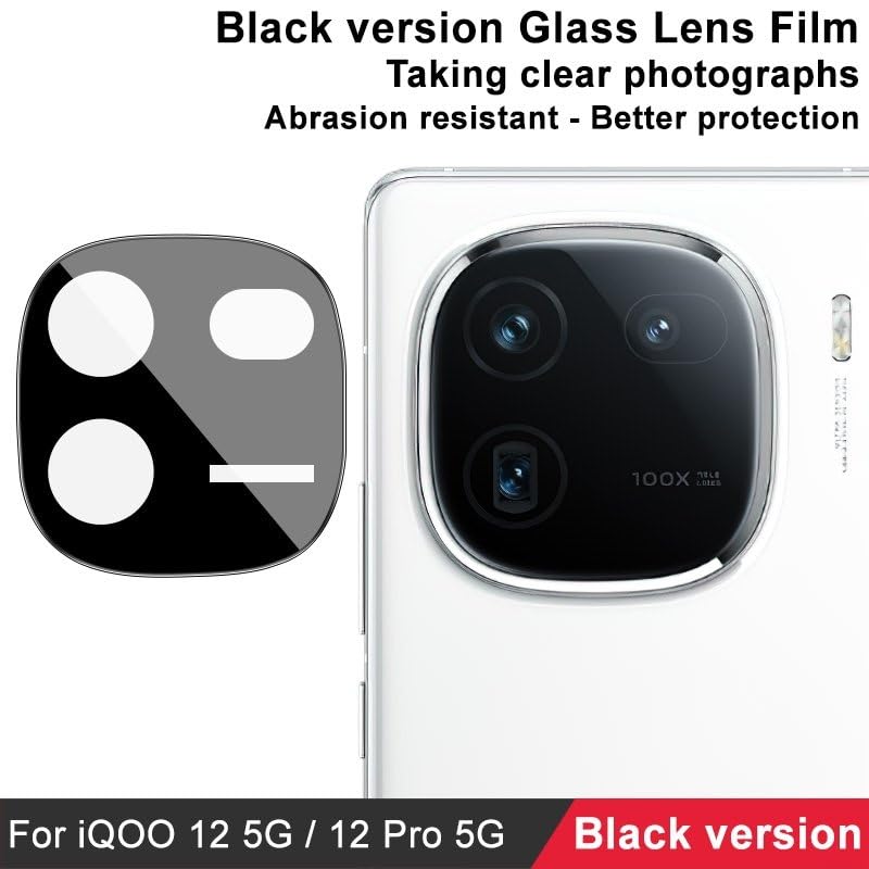 Image of Xmon Back Camera Lens Protector for iQOO 12 5G (1 Pack) Premium Camera Glass Protector Guard, Anti-Scratch, Ultra-Clear, Easy Installation
