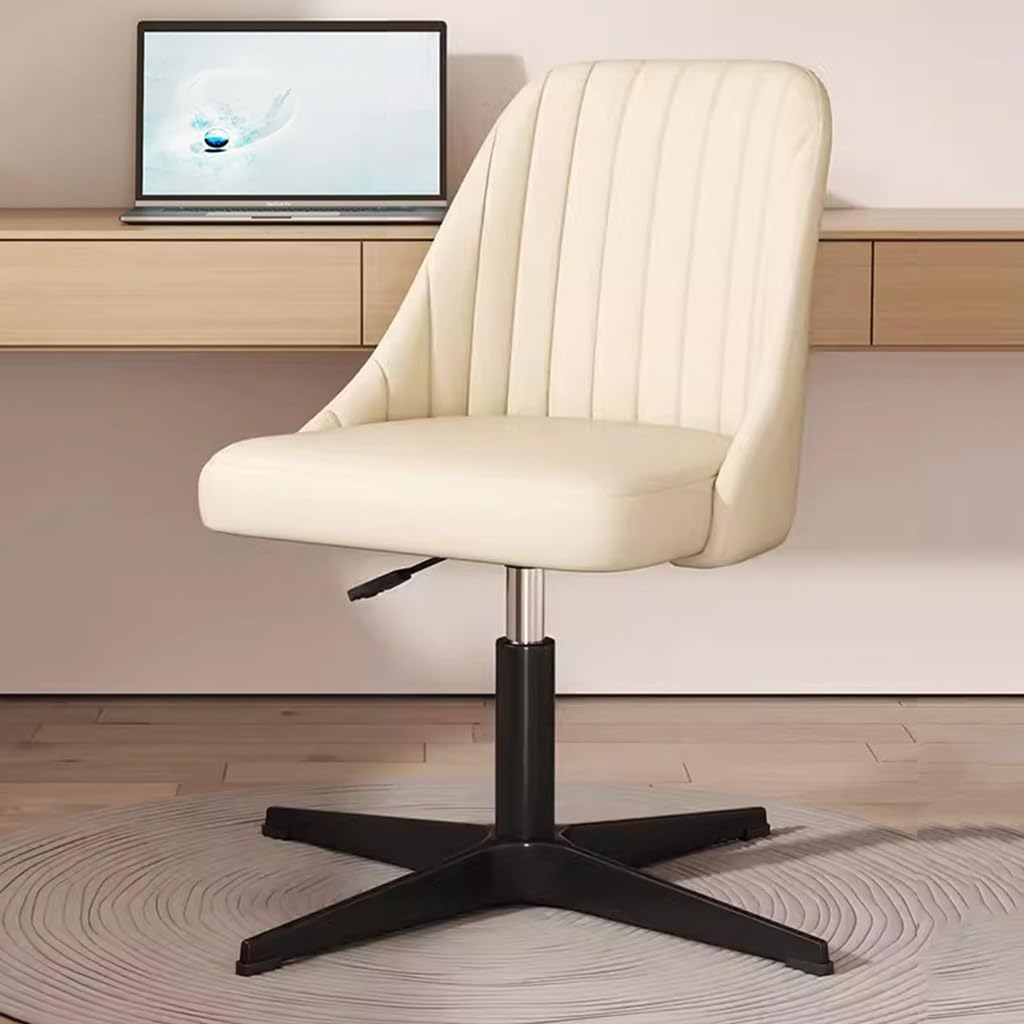 Chaise de bureau à dossier haut en similicuir PU et structure en métal robuste