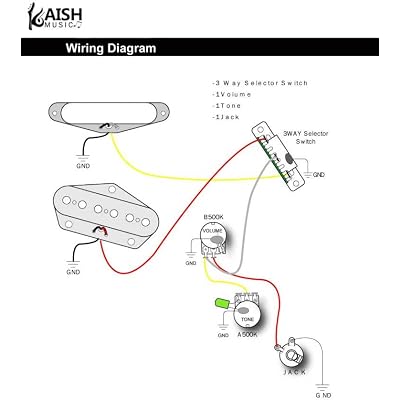 KAISH Heavy Duty 3 Way Guitar Pickup Lever Switch Pickup Selector Switch for Strat Tele with 3 Plastic Tips