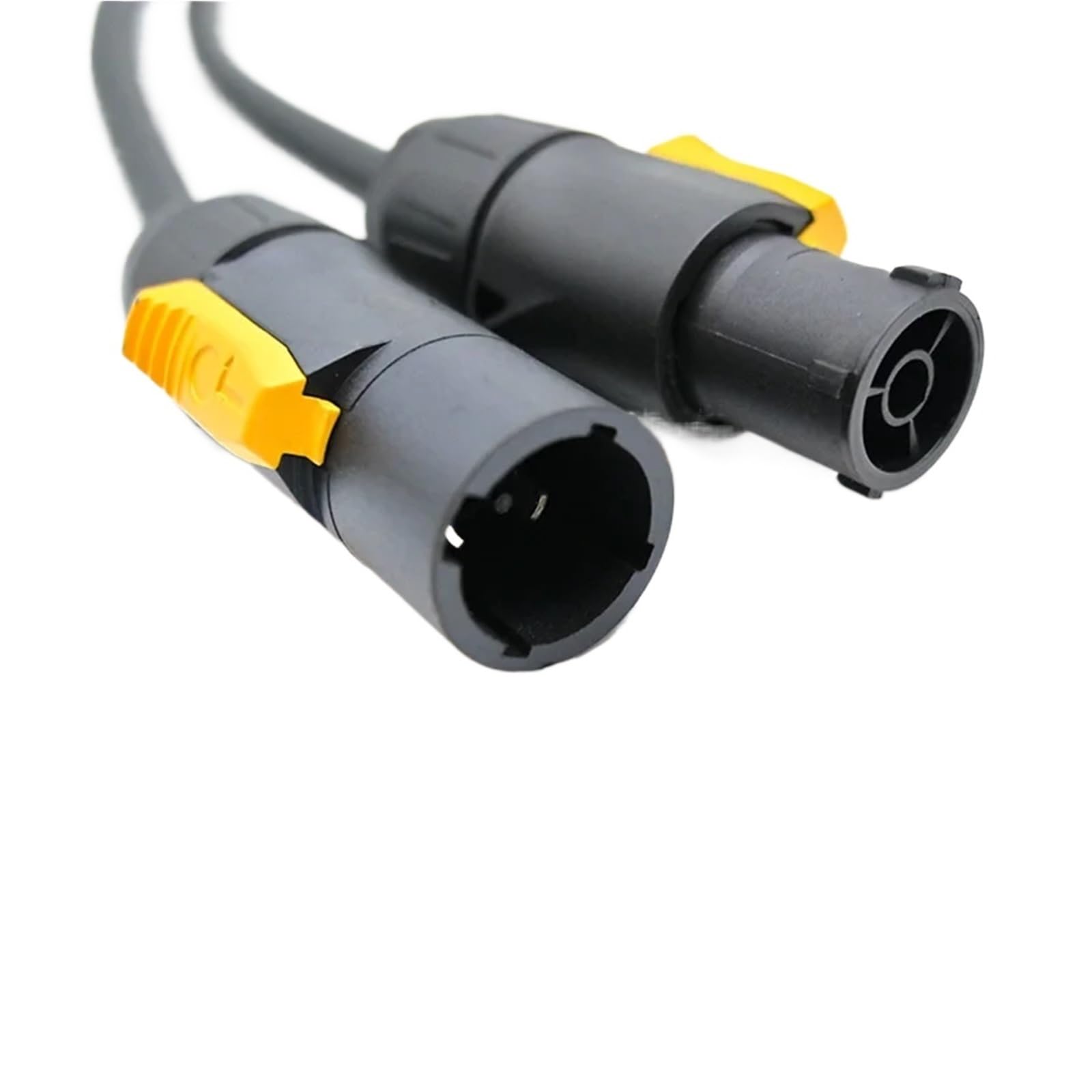 Kabel przyłączeniowy o długości 1 m – 10 m (wtyczka do gniazda) – przedłużacz sieciowy do ekranów LED, oświetlenia DJ-ów i scenicznego (1 m, 12 awg (25 A))