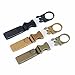 maxgoods Nylon Tactical Outdoor Gear Clip Band,Carabiner Water Bottle Buckle Hook Holder Keychain Belt Webbing Strap for Hiking Camping,Pack of 3
