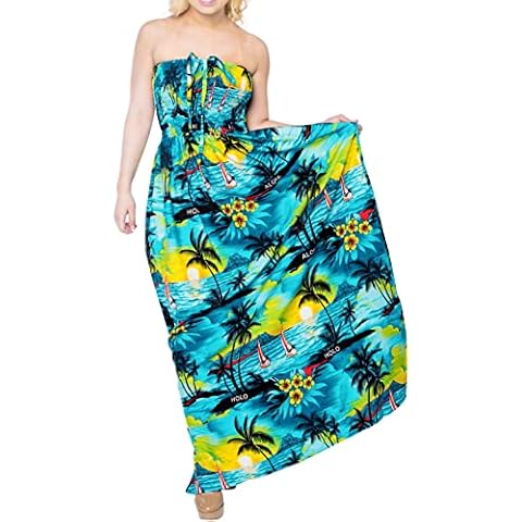 LA LEELA Mujer Vestido de Noche Largo Turquesa Cover