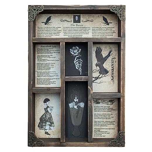 Gothic Curiosities Shelf for Decor