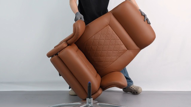 Amazon.com: Kinnls Luca Massage Office Chair Genuine Leather Power