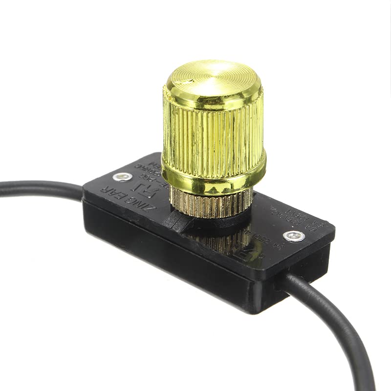 Interruttore Dimmer Rotante Per Lampada 500W - Ottone - Compatibile LED - 1-2-3 Gear ZE-256 - Foto 4