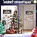Aucpod Christmas Card Holder, Merry Christmas Wooden Hanging Picture Holders, Xmas Card Display with 30 Photo Clips, Xmas Holiday Card Photo Holder Merry Christmas Sign (Brown, Merry Christmas)