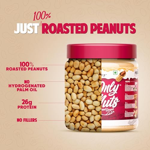 Image of DC Doctors Choice High Protein Peanut Butter, Only Nuts, Gluten-Free, Zero Trans Fat, Vegan, Unsweetened Creamy (750 g) (Pack of 1)