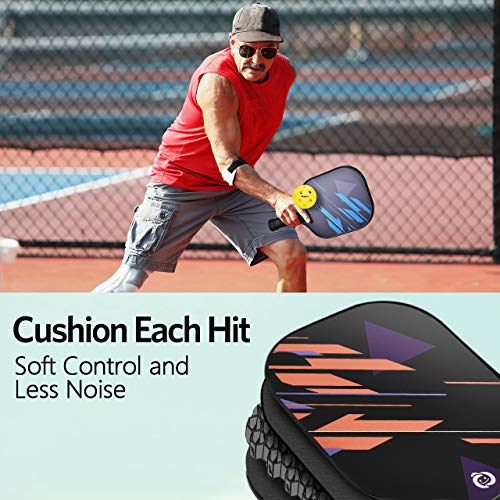 Niupipo Pickleball Paddles, Lightweight Pickleball Rackets W/Fiberglass Surface, Pickleball Set Of 4 Balls And 1 Pickleball Bag #TOP4