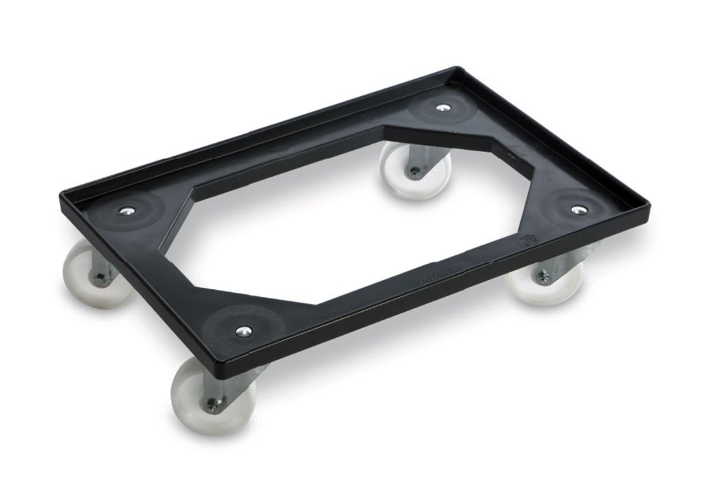Carrello Per Cassette Portaimpasto Box Service In Plastica Abs cm.60X40 art.1870/ABS Con Ruote