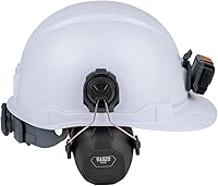 Vista 13 de Klein Tools 60532 orejeras con tapa y accesorio para casco de seguridad, 26dB NRR para construcción, fabricación, mantenimiento