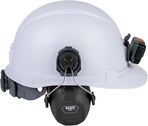 Miniatura 13 de Klein Tools 60532 orejeras con tapa y accesorio para casco de seguridad, 26dB NRR para construcción, fabricación, mantenimiento
