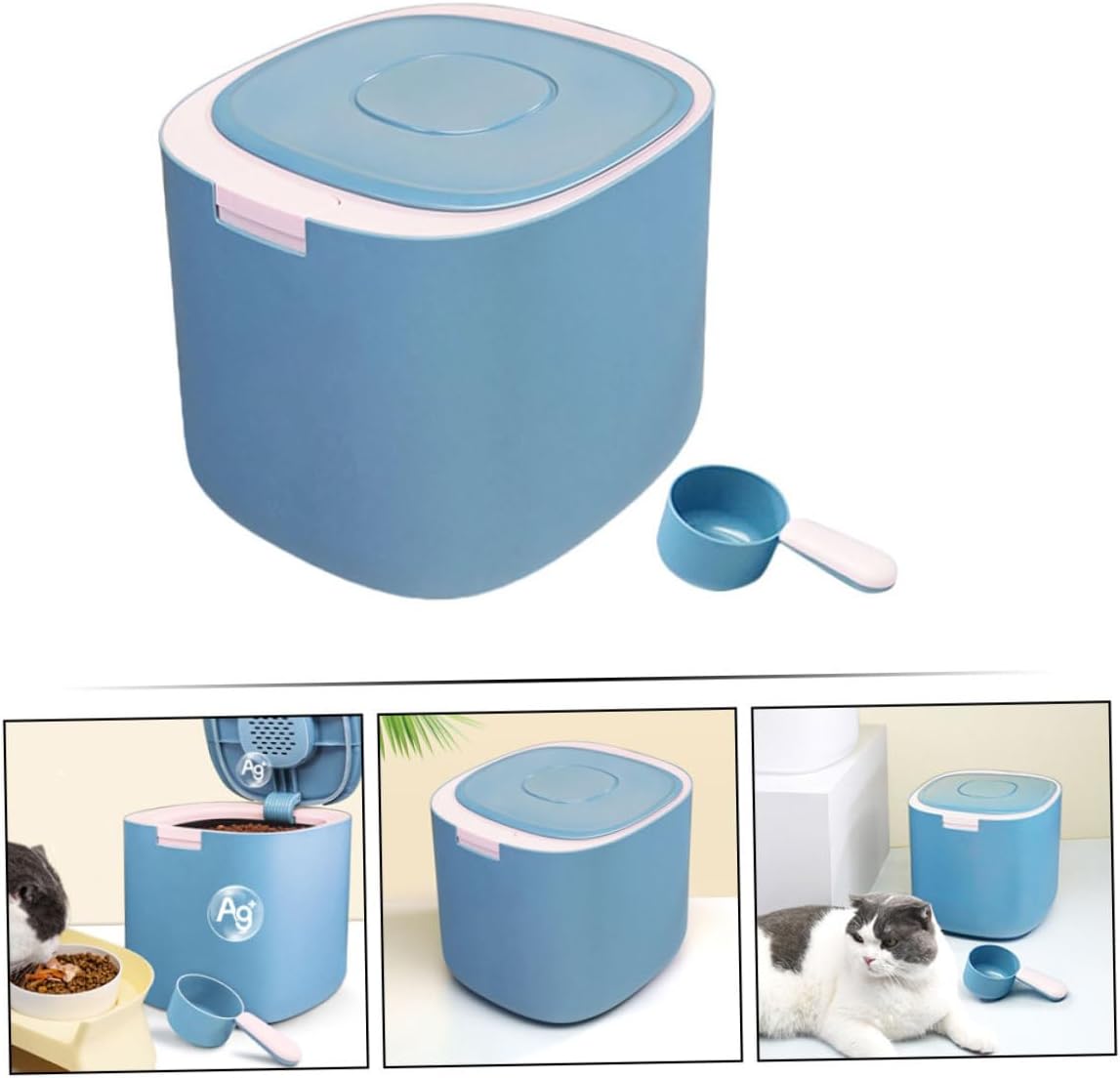 Sealed Pet Food Container Moisture Cat Food Bucket for Fresh Storage for Dog Treats and Dry Food Household Organizer for Pet Owners