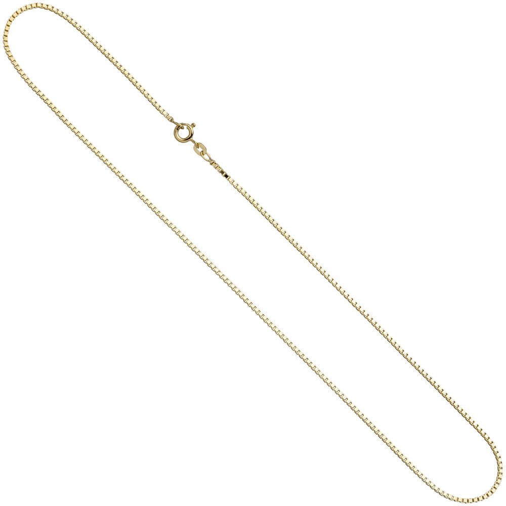 1,0mm Venezianerkette Collier 333 Gelbgold Gold Kette Halskette 42cm Goldkette