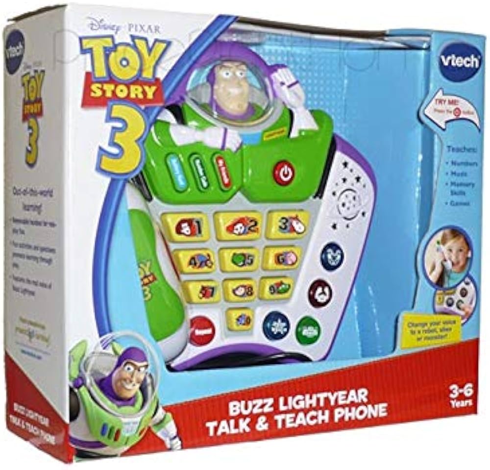 VTech - Toy Story 3 - Buzz Lightyear Talk and Teach Phone : Amazon
