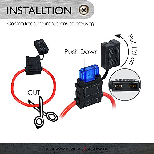 Conext Link Lfh8Maxi-1 Loop Maxi Fuse Holder With Cover Without Fuse 8 Gauge 1 Pack （15100） #TOP3
