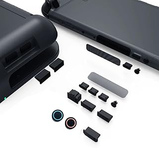 11個セット Switch 2 防塵カバー シリコン製 ダストプロテクター Switch 2 防塵プラグ ダストカバー サムスティックカバー付き ソフト ラバー 防塵 防湿 ホコリ侵入防止 傷防止 スイッチ 2 ゲームコンソールアクセサリー (タイプ1)