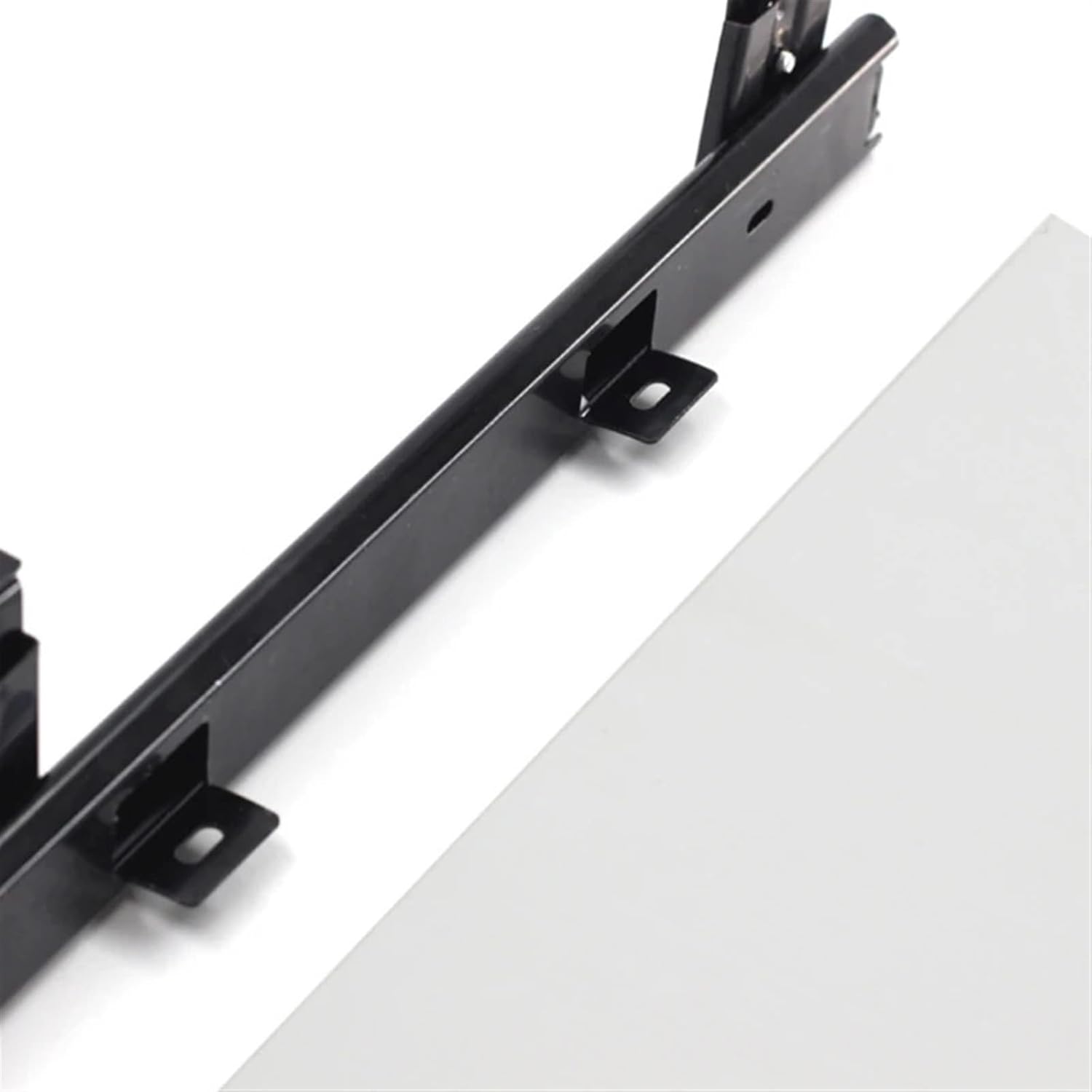 Hardware Full Extension Side Mount Drawer Slides 2pcs/Set Three-Section Low-Noise Cabinet Slides Computer Keyboard Drawer Track Adjustable Height Bracket Rail Sliding