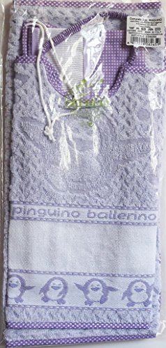 Set asilo 3 pezzi pinguino (lilla)
