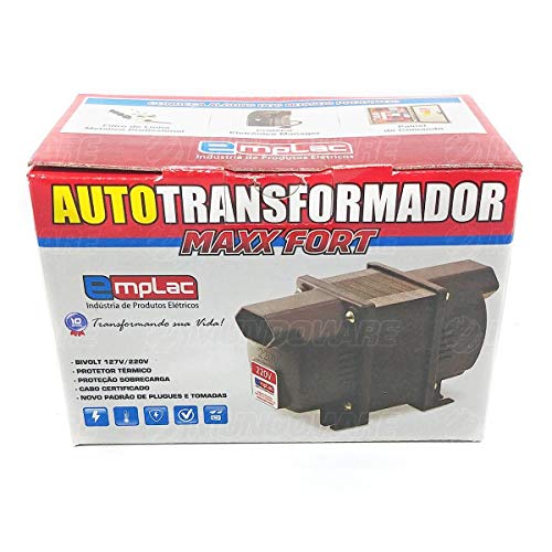 Auto Transformador de Voltagem 500va Automático Bivolt 110v / 220v ou 220v / 110v Emplac Maxx Fort F