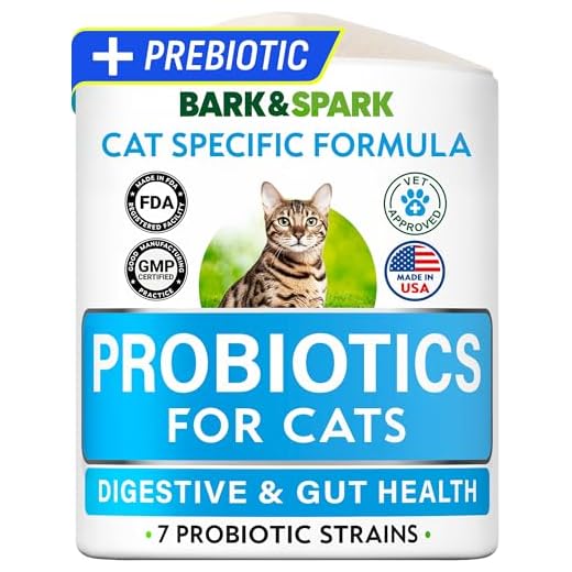 BARK&SPARK Cat Probiotic Powder, 108 Servings – Digestive Health Support
