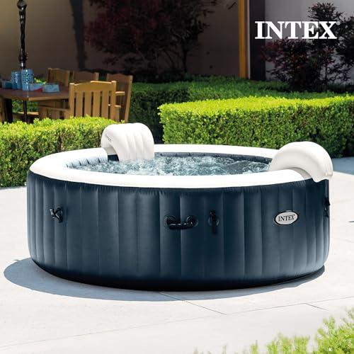 INTEX 28431EP PureSpa Plus Bubble Massage Spa Set: Includes Energy Efficient Spa Cover – 2 Contoured Headrest – LED Light – 6 Person Capacity – 85" x 28" - Image 6