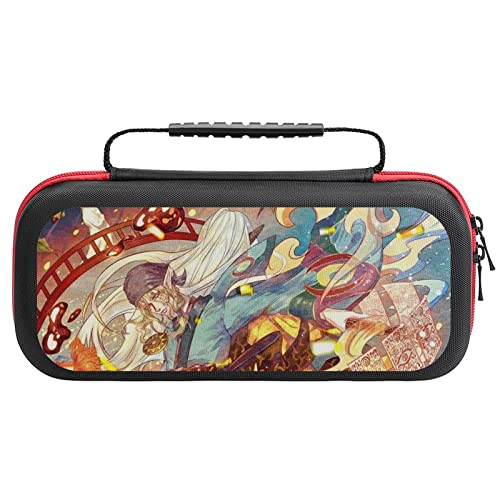 Switch ケース 怪ayakashi 薄型 スイッチ ケース 可愛い スイッチ専用ケース 大容量 Switchカバー Switch専用キャリーケース 持ち手付き スイッチポーチ 耐衝撃 収納バッグ スイッチカバー Joy-Con 収納ケース 20個カー