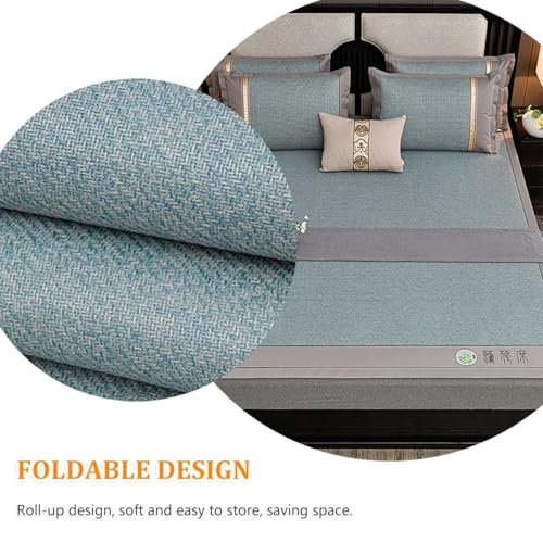 Tapis de couchage en rotin anti-chaleur pliable et lavable