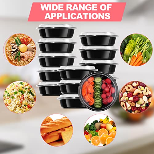 Meal Prep Container,30 Pack Food Prep Containers,28 Oz Meal Prep Bowls With Lids,Reusable Food Containers With Lids,Round Plastic Lunch Containers,Bpa-Free,Stackable,Microwave/Dishwasher/Freezer Safe #TOP6