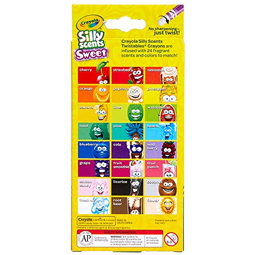 Crayola Silly Scents Twistables Crayons, Sweet Scented Crayons, 24 Count 3