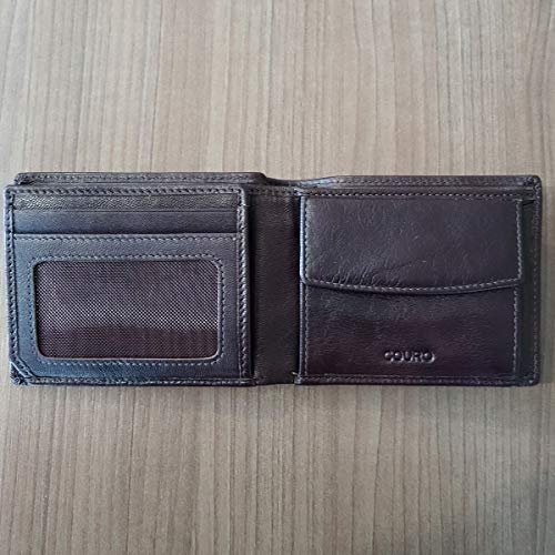 Tonin, 202114302, Carteira de Bolso em Pelica Masculina Compacta, cor Marrom, Couro