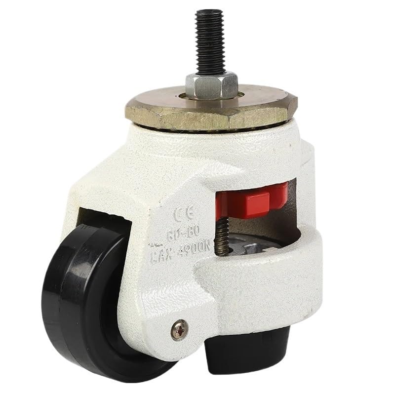 4PCS GD-60F/GD-60S Leveling Casters - Heavy Duty 250kg Capacity Retractable Adjustable Caster Wheels(GD-60F)