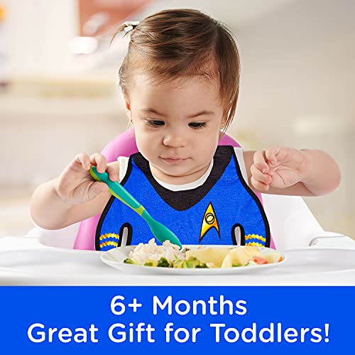GAMAGO Star Trek Baby Bib for Feeding, Drooling & Teething - Cute Terry Cloth Cover for Newborn Baby Boys & Girls - Officially Licensed Star Trek Merchandise & Collectibles - 6+ Months Old - Unisex3